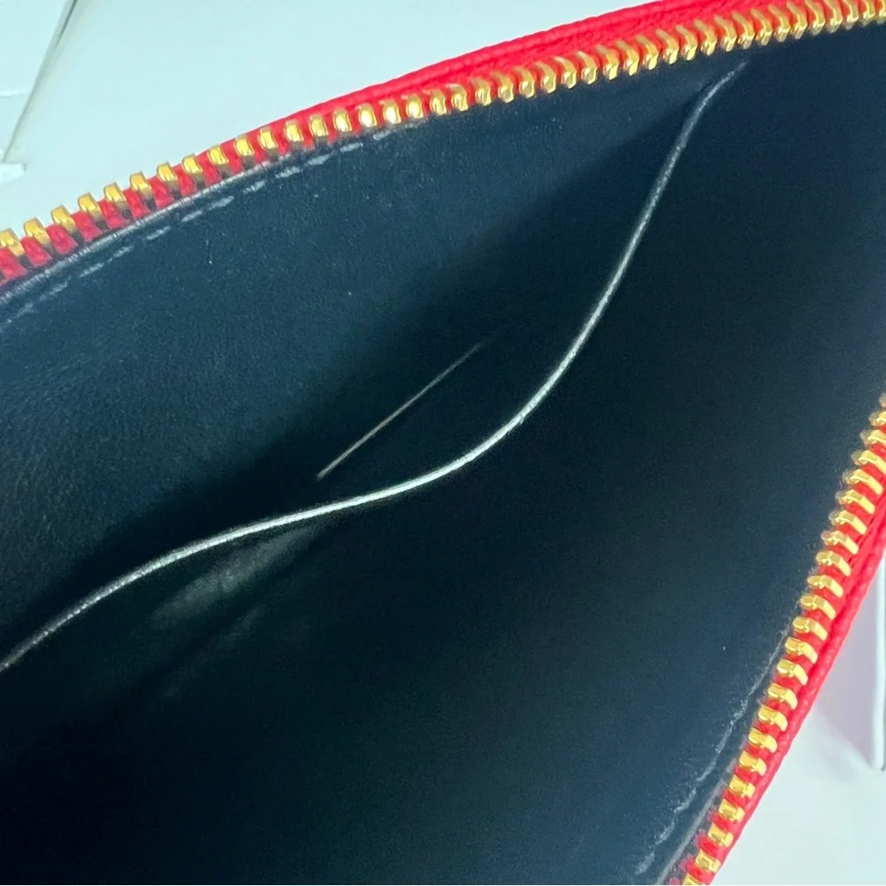 Balenciaga Medium Ville Pouch Clutch – Red – NWOT – 100% Authentic